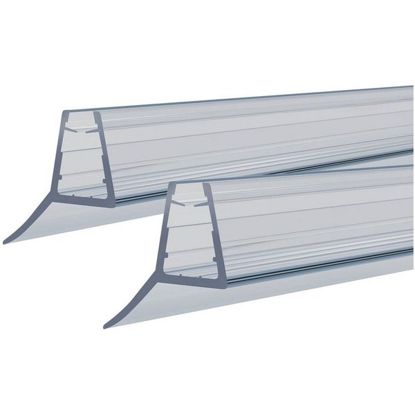 Boromal Duschdichtung 2x100cm Universal Duschdichtung Doppelpack für 4-6mm Glastür, L: 60 cm, (2-St), für 4-6mm Glasstärke,für rechteckige und quadratische Dusc