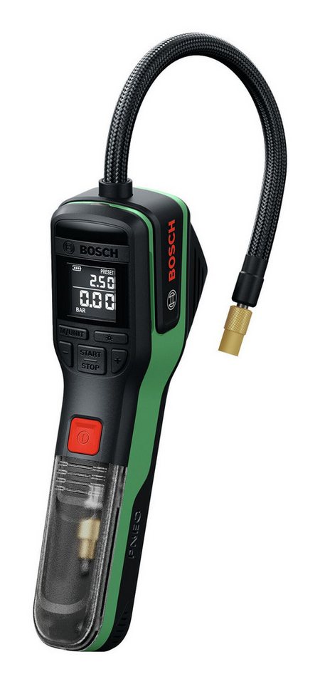 BOSCH Akku-Luftpumpe PNEO, Druckluftpumpe mit 1x Akku 3 Ah - in Werkzeugtasche – Bild 2 von 5