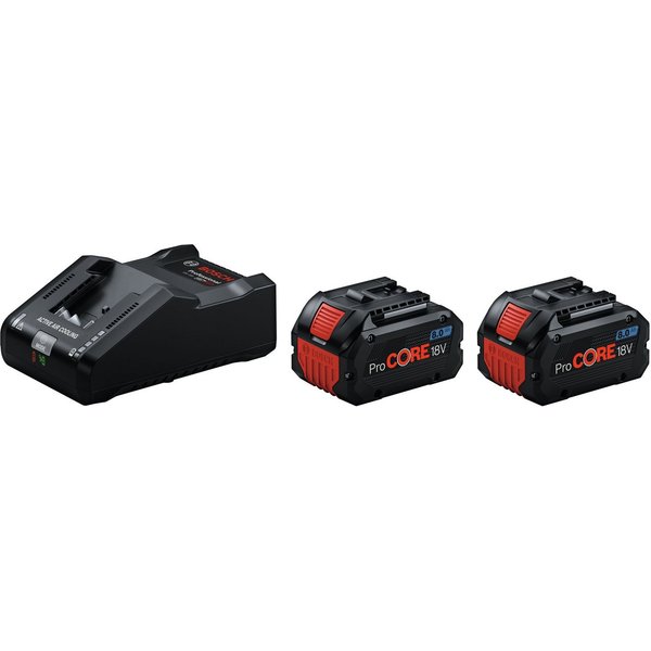 BOSCH Akku Starter-Set (18 V), 2 x ProCORE 18V 8 Ah + GAL 18V-160