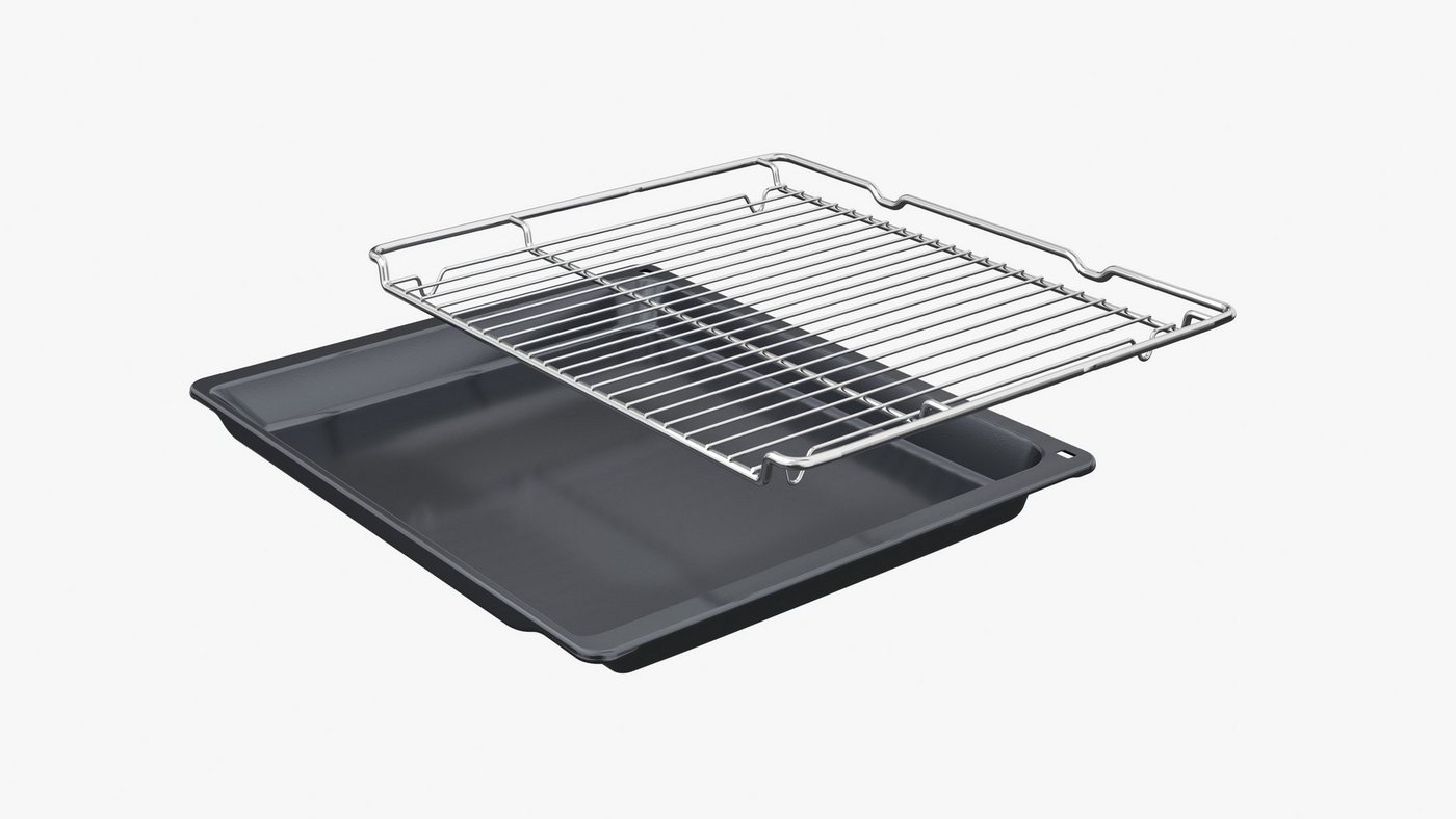 BOSCH Backofen Serie 8 CBG7341B1, mit Teleskopauszug nachrüstbar, Innovativer digitaler Bedienring & praktische Abschaltautomatik – Bild 4 von 5