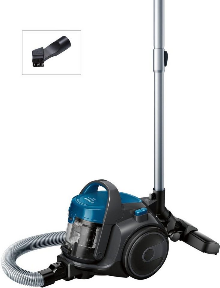 BOSCH Bodenstaubsauger Serie 2 BGC05A220A, Hygiene-Filter, kompakt, platzsparend, leicht, 700 W, beutellos, für Parkett/Teppich/Fliesen, hohe Saugkraft, langes  – Bild 2 von 5