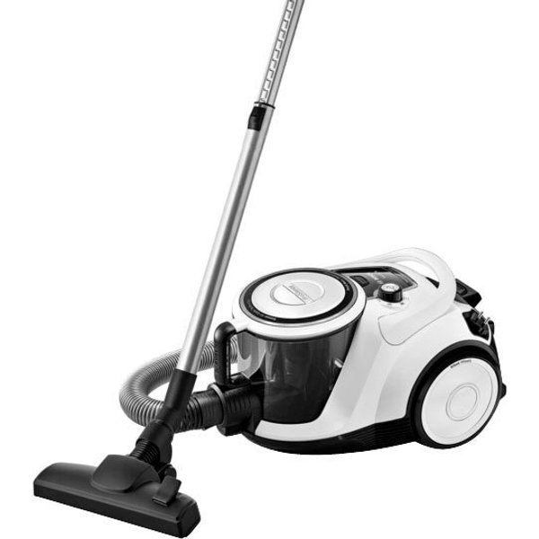 BOSCH Bodenstaubsauger Serie 6 ProSilence BGC41LSIL, Hygiene-Filter, 10 Jahre Motorgarantie, 600 W, beutellos, hohe Saugkraft, 2in1 Polster- und Fugendüse, leis