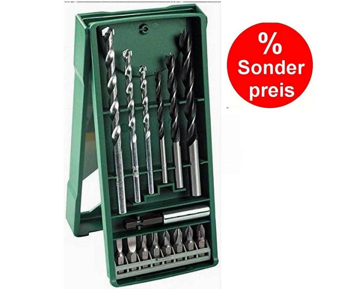 BOSCH Bohrer- und Bitset Mini-X-Line Mixed-Set 15-tlg., 3 Stein-, 3 Holzbohrer, 8 Schrauberbits – Bild 2 von 4