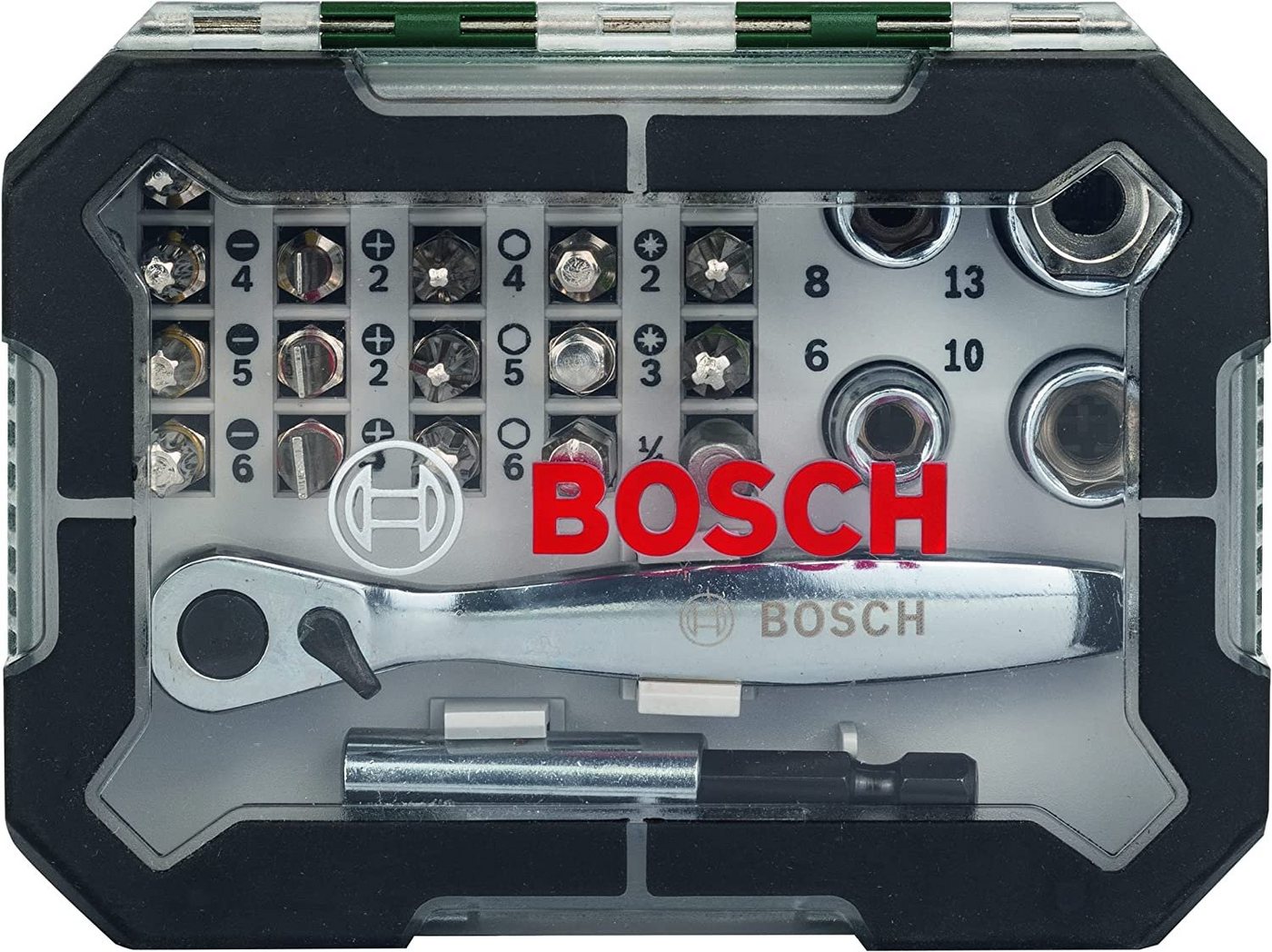 BOSCH Bohrer- und Bitset Schrauberbit- und Ratschen-Set 26tlg - 2607017322 – Bild 2 von 5