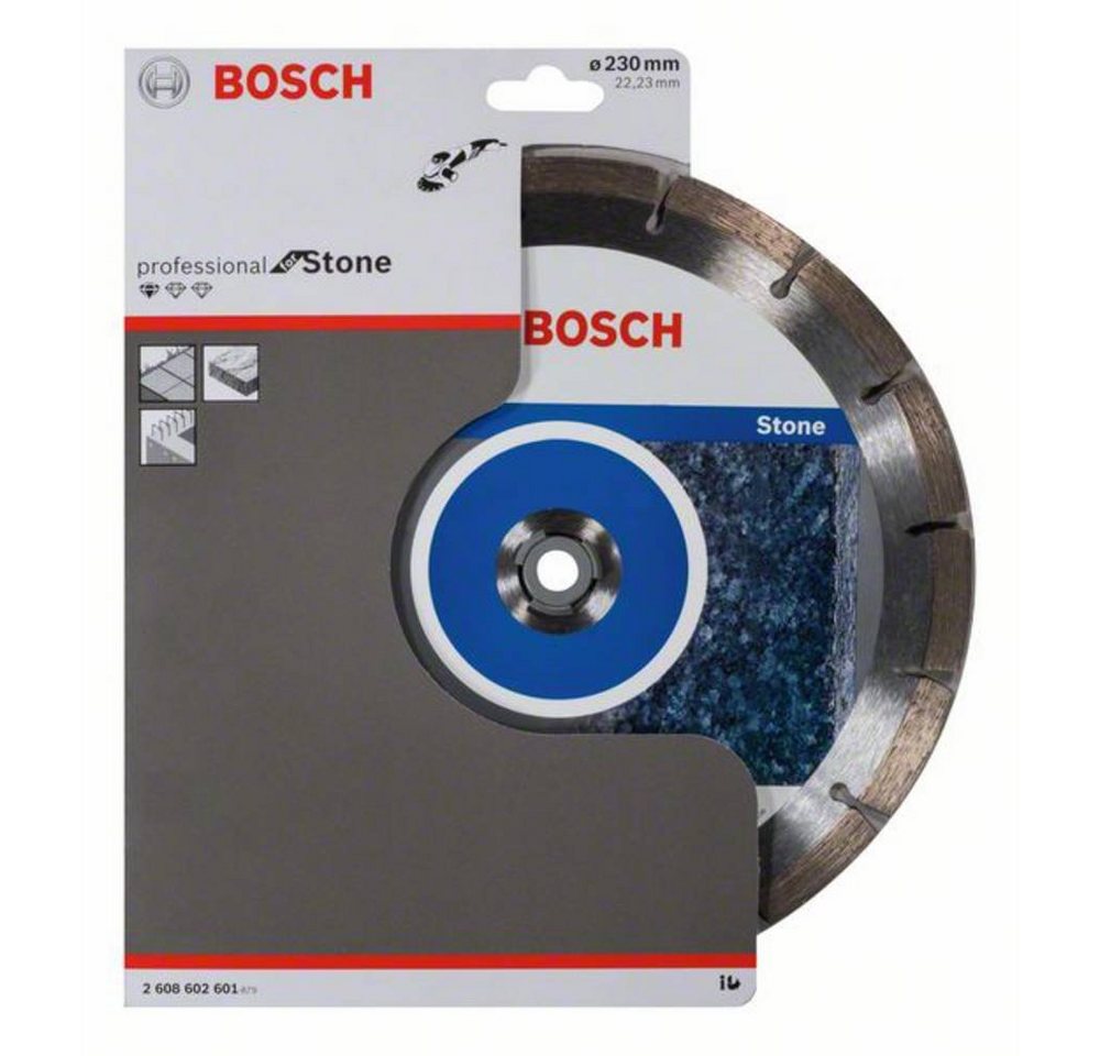 BOSCH Diamanttrennscheibe Diamanttrennscheibe Standard for Stone, 230 x 22.23 x 2.3 x 2608602601 – Bild 2 von 4