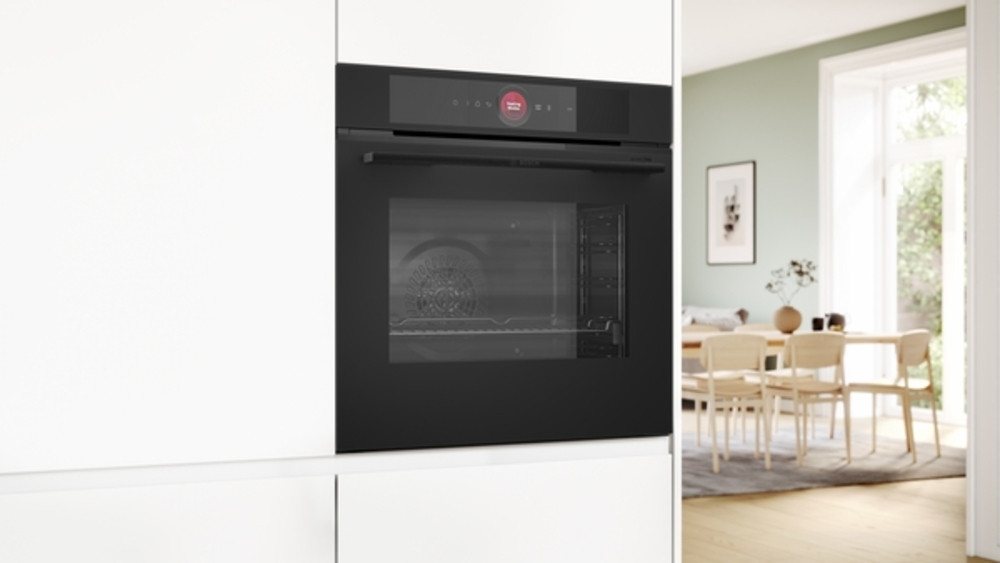 BOSCH Einbaubackofen Serie 8 Serie 8, HBG974LM1, Einbau-Backofen, Schwarz, 60 x 60 cm, EEK: A+, Pyrolyse-Selbstreinigung, Selbstreinigungs-Technik (Pyrolyse) – Bild 5 von 5
