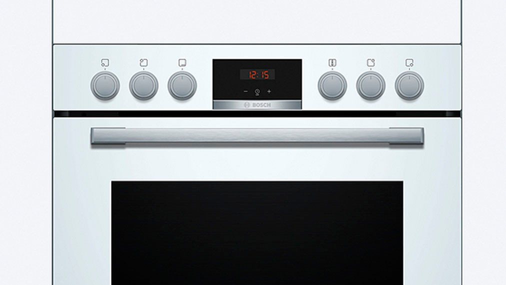 BOSCH Elektro-Herd-Set HND411LW63, Gleichmäßiges Backen auf bis zu 3 Ebenen & Bräterzone für große Bräter – Bild 5 von 5