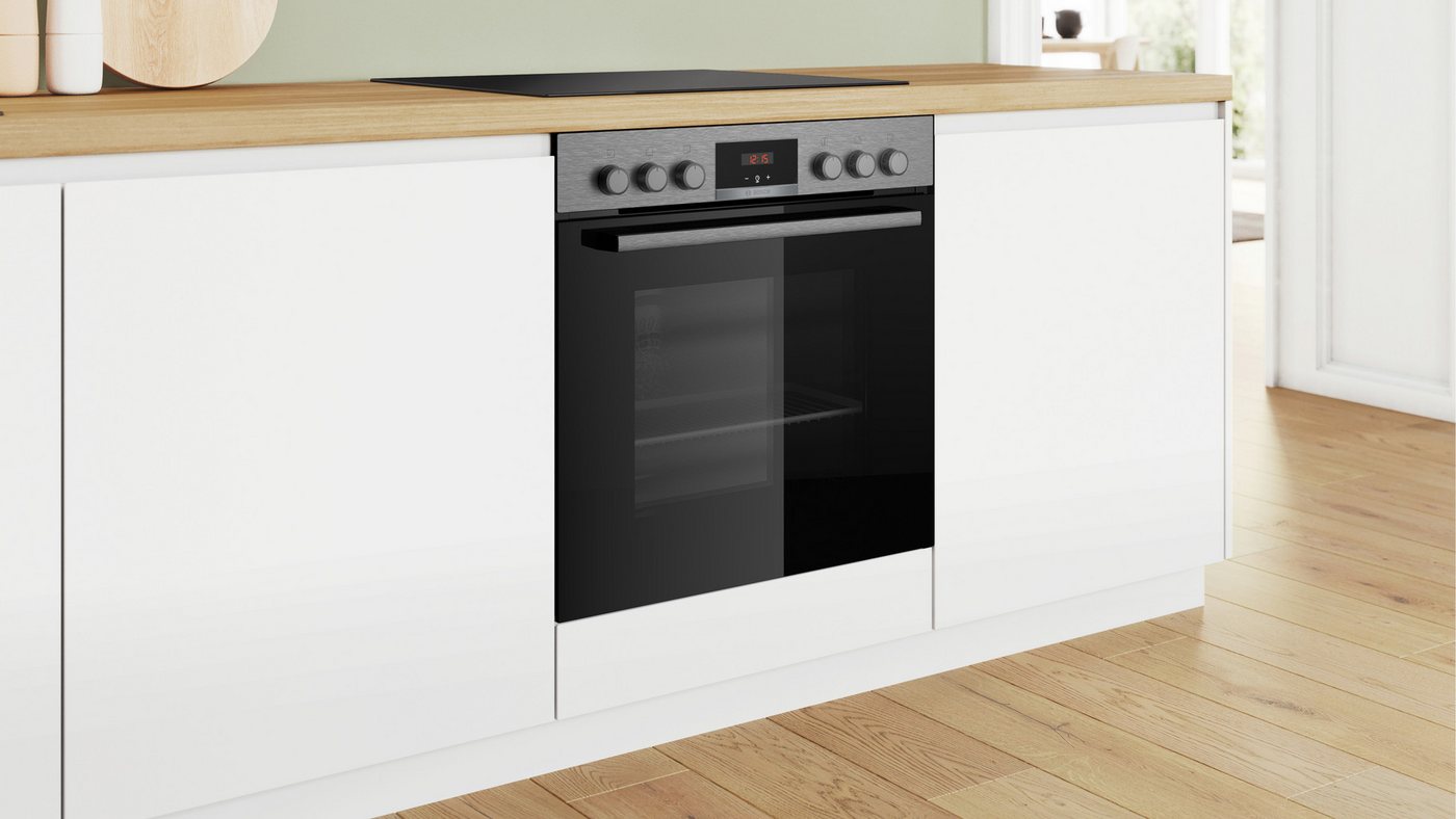 BOSCH Elektro-Herd-Set HND411VS67, mit Backwagen, Backwagen mit ausziehbarer Tür für bequemes Kochen & Backen – Bild 3 von 5