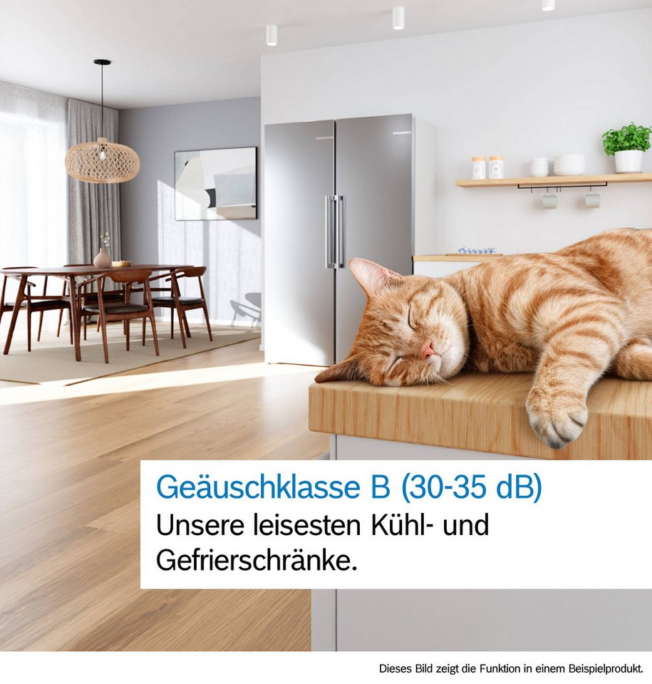 BOSCH Gefrierschrank NoFrost Serie 4 GSN36VCCG, 186,2 cm hoch, 59,5 cm breit, Nie wieder abtauen mit leisem No Frost Gefrierschrank. – Bild 3 von 5
