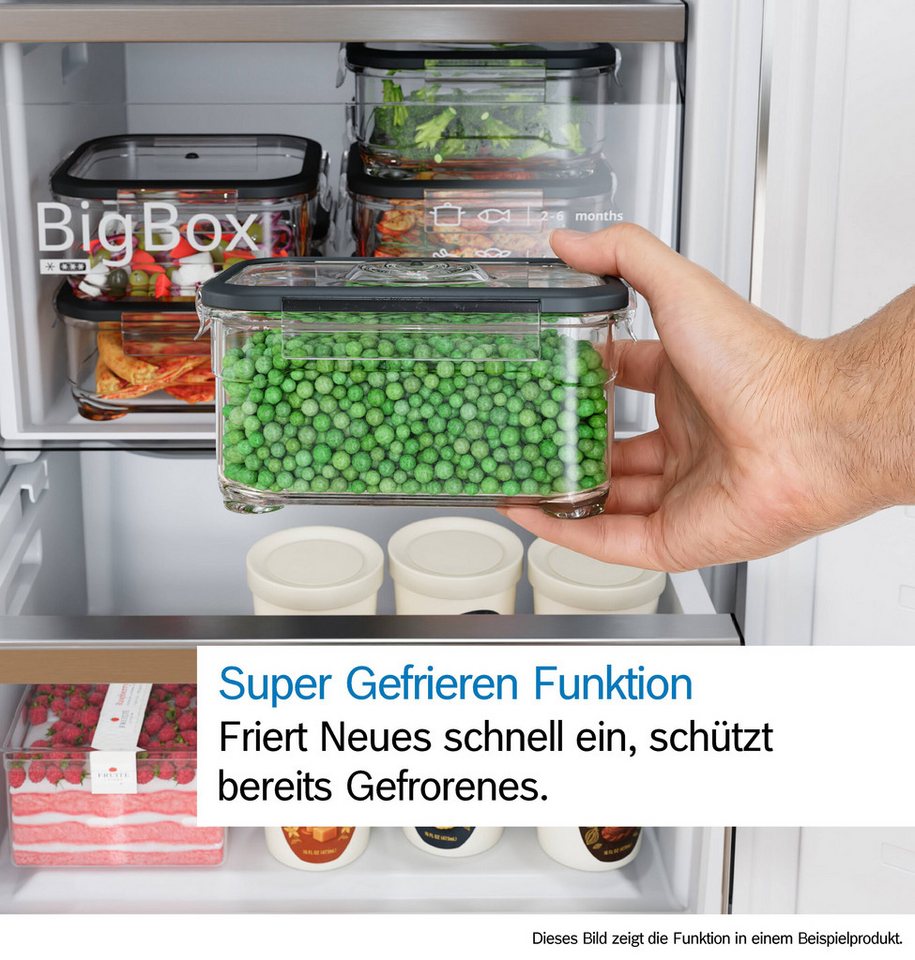 BOSCH Gefrierschrank NoFrost Serie 4 GSN36VCCG, 186,2 cm hoch, 59,5 cm breit, Nie wieder abtauen mit leisem No Frost Gefrierschrank. – Bild 4 von 5