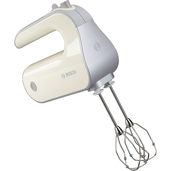BOSCH Handmixer Styline MFQ40301, Edelst. Rührbesen/Knethaken, 5 Stufen, hellgelb, 500 W, Turbostufe, leichtes Gehäuse, Made in Europe
