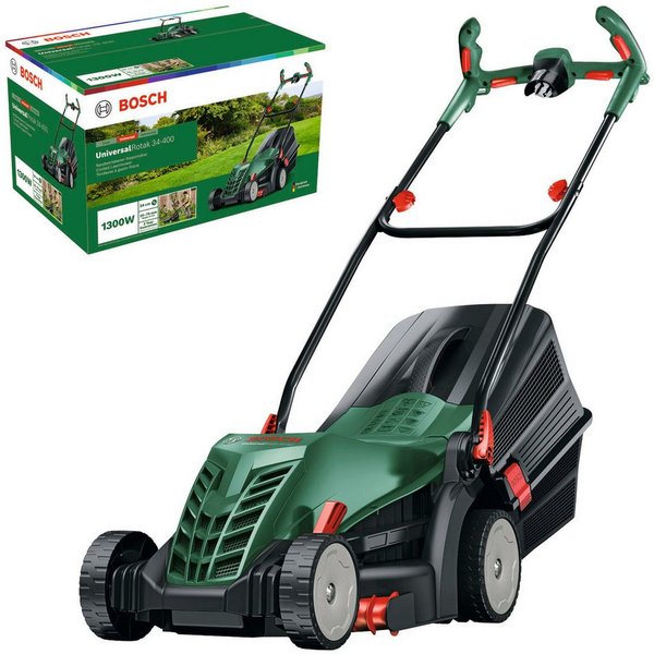 Bosch Home & Garden Elektrorasenmäher UniversalRotak 34-400, 34 cm Schnittbreite