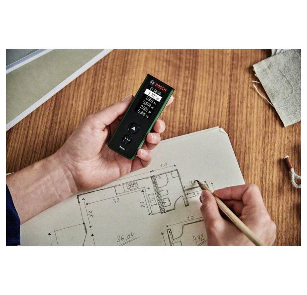 Bosch Home & Garden Entfernungsmesser Digitaler Laser-Entfernungsmesser 0603672900 – Bild 3 von 5