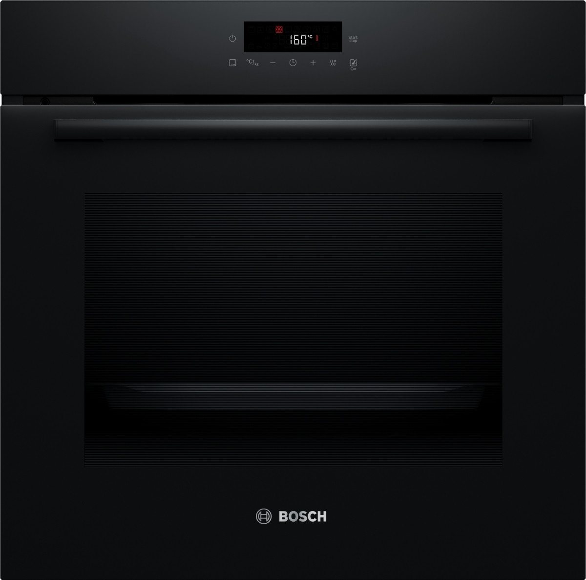 BOSCH Induktions Herd-Set Pyrolyse Backofen Schwarz Autark mit Kochfeld Induktion, Pyrolyse-Selbstreinigung, Pyrolyse + Hydrolyse – Bild 2 von 5
