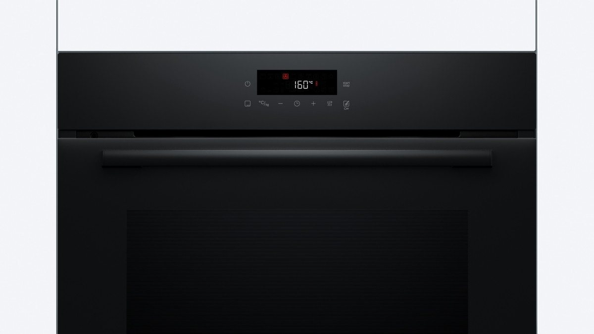 BOSCH Induktions Herd-Set Pyrolyse Backofen Schwarz Autark mit Kochfeld Induktion, Pyrolyse-Selbstreinigung, Pyrolyse + Hydrolyse – Bild 5 von 5