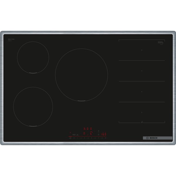 BOSCH Induktions-Kochfeld Serie 6 PXV845HC1E, DirectSelect für einfachen Bedienkomfort, umlaufender Rahmen