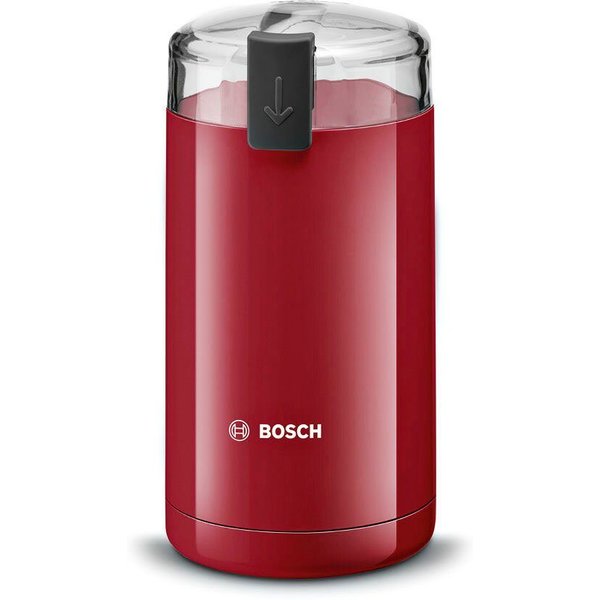 BOSCH Kaffeemühle TSM6A011R, Edelstahl-Schlagmesser, Sicherheitsfunktion, 180 W, Schlagmesser, 75 g Bohnenbehälter, 180 W, 75g Bohnenbehälter, elektrisch, rot