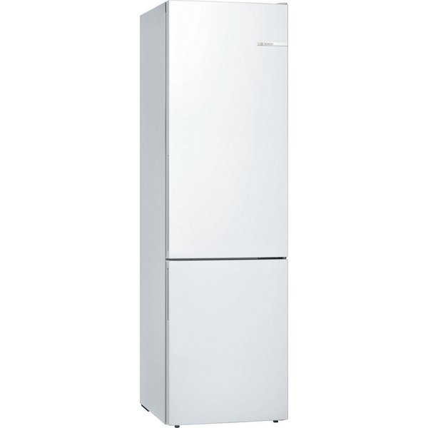 BOSCH Kühl-/Gefrierkombination Serie 6 KGE39AWCA, 201 cm hoch, 60 cm breit, Low Frost, VitaFresh Schublade, Big Box, LED-Licht, Super Kühlen