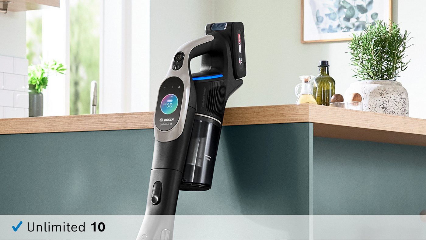 BOSCH Möbelpinsel Möbelpinsel mit weichen Borsten BHZUNGFB, 360° Rotation, Zubehör für Bosch Akkustaubsauger Unlimited Serie 10, (Packung), für empfindliche Obe – Bild 5 von 5