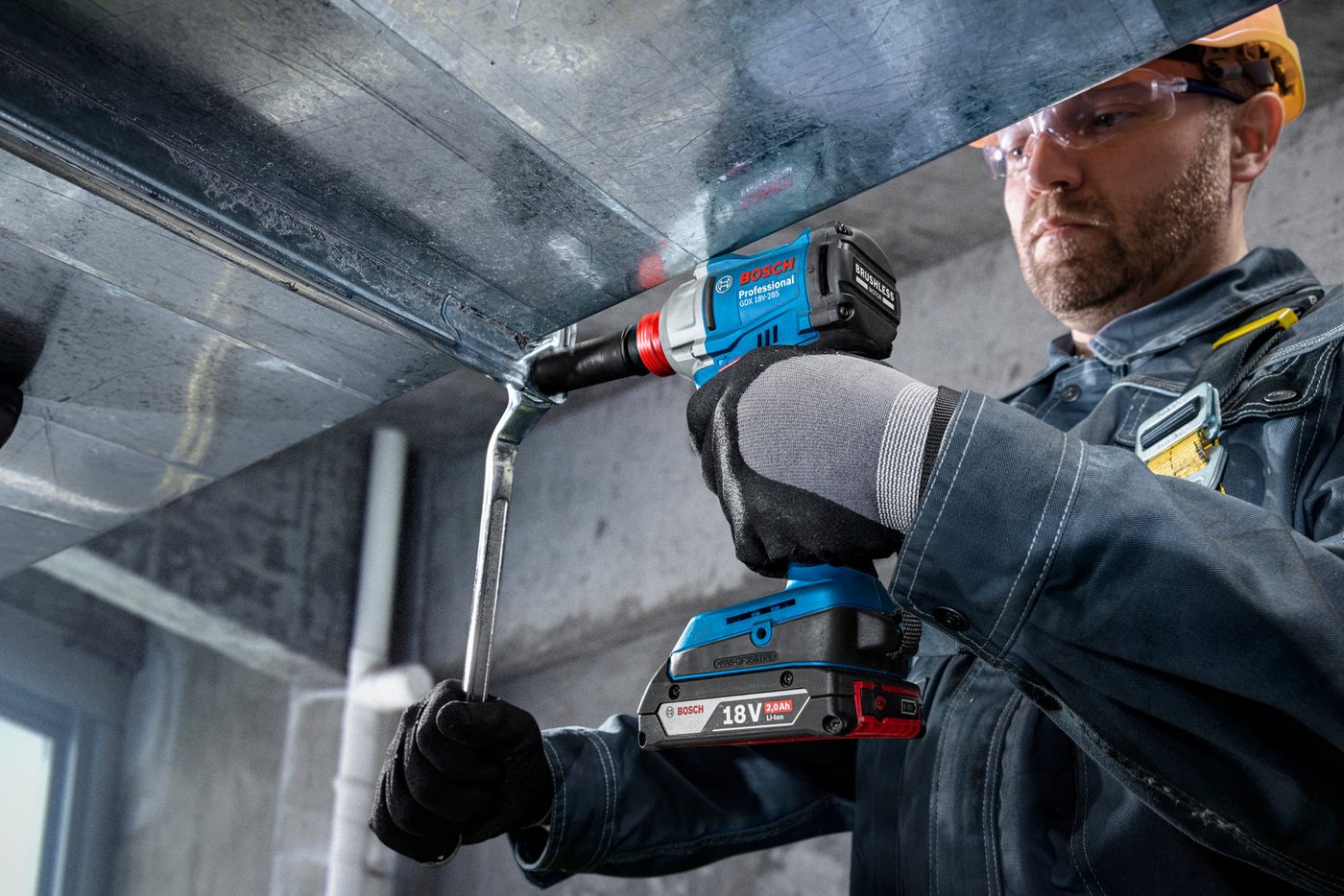 Bosch Professional Akku-Drehschlagschrauber »GDX 18V-285«, in L-BOXX-Koffer, ohne Akku, ohne Ladegerät – Bild 4 von 5
