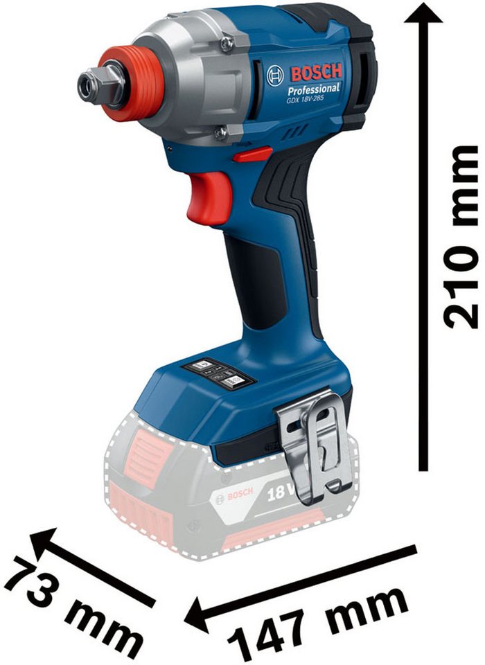 Bosch Professional Akku-Drehschlagschrauber »GDX 18V-285«, in L-BOXX-Koffer, ohne Akku, ohne Ladegerät – Bild 5 von 5