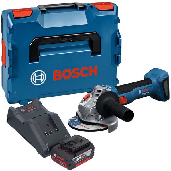 Bosch Professional Akku-Winkelschleifer GWS 18V-8 Professional 18 V 125 mm Brushless + 1x Akku 4,0 Ah