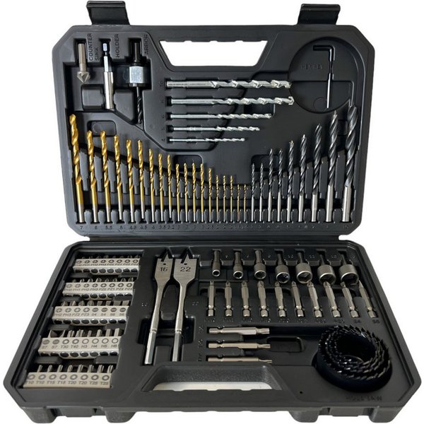 Bosch Professional Bohrersatz Titanium Pro Bohrer und Schraubendreher Bit Set 103-teilig