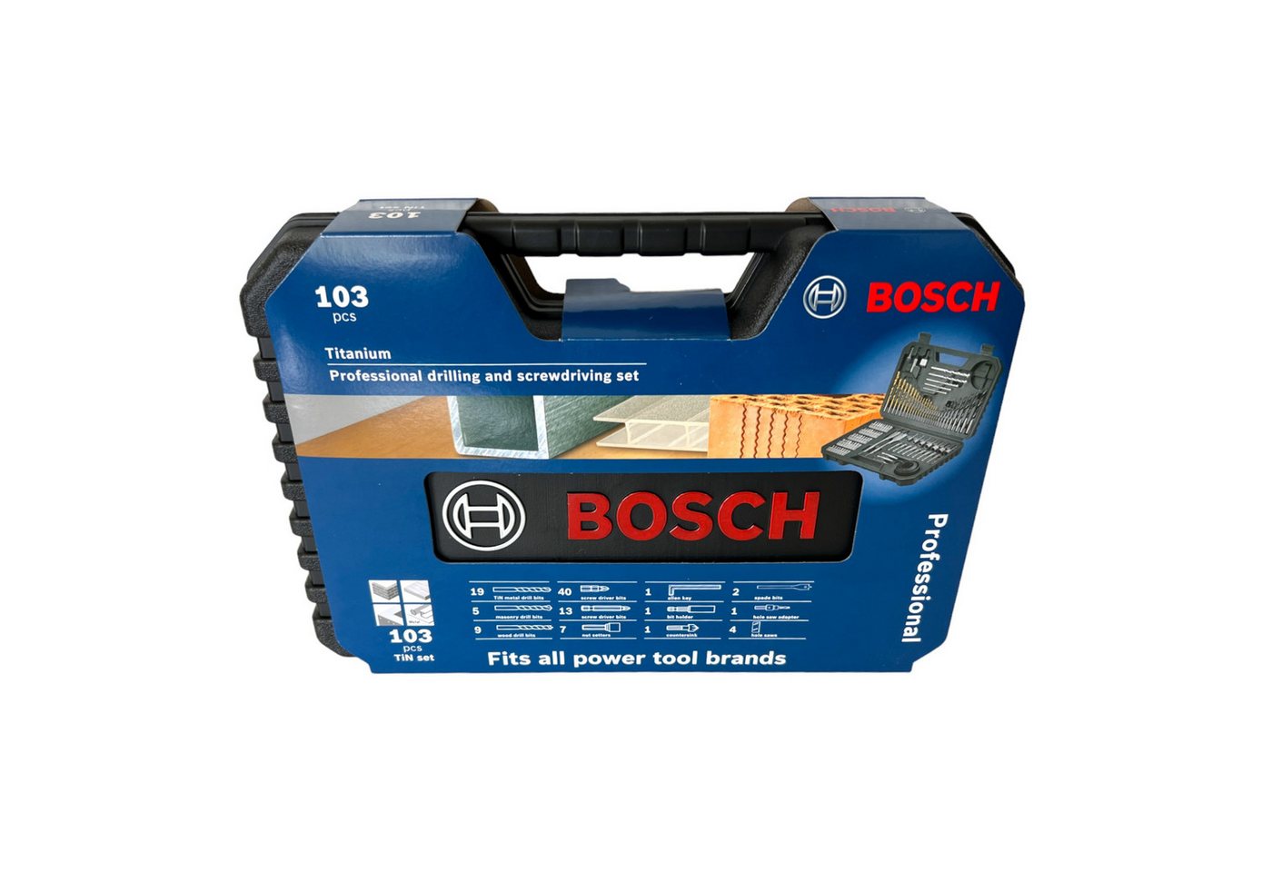 Bosch Professional Bohrersatz Titanium Pro Bohrer und Schraubendreher Bit Set 103-teilig – Bild 2 von 3