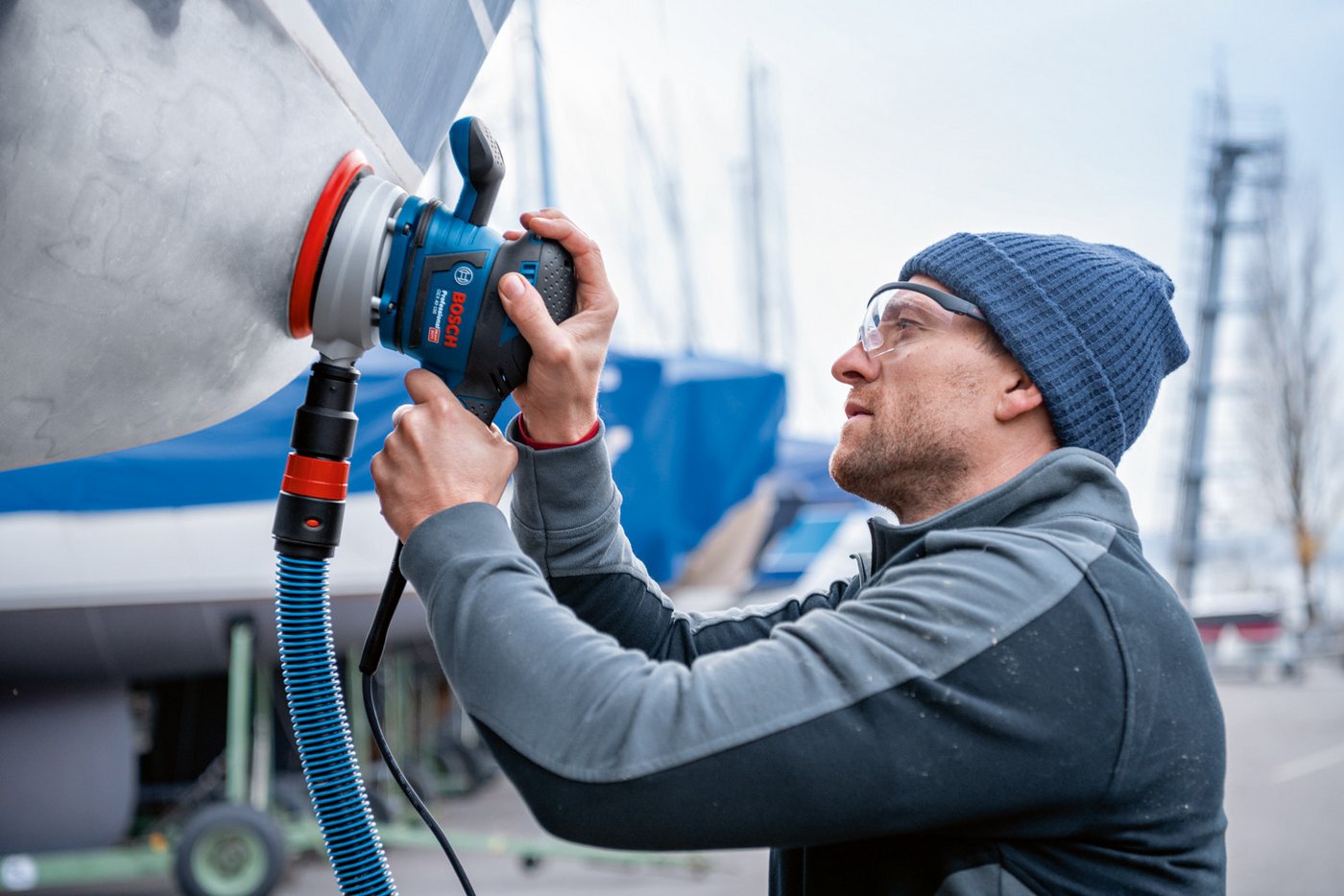 Bosch Professional Exzenterschleifer »GEX 40-150«, mit Schleifblatt M480 und L-BOXX – Bild 2 von 5