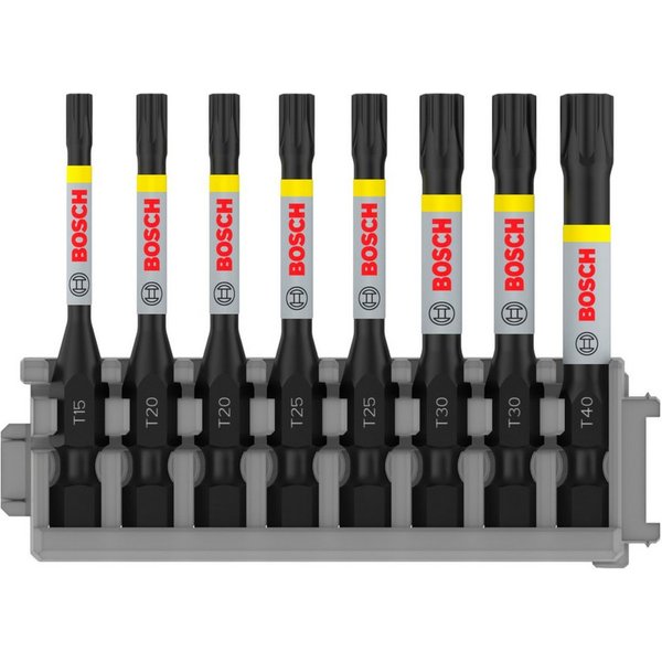 Bosch Professional Torx-Bit PRO Impact T Schrauberbit 55 mm Torx 8 tlg. (2608522329) T15 / T20