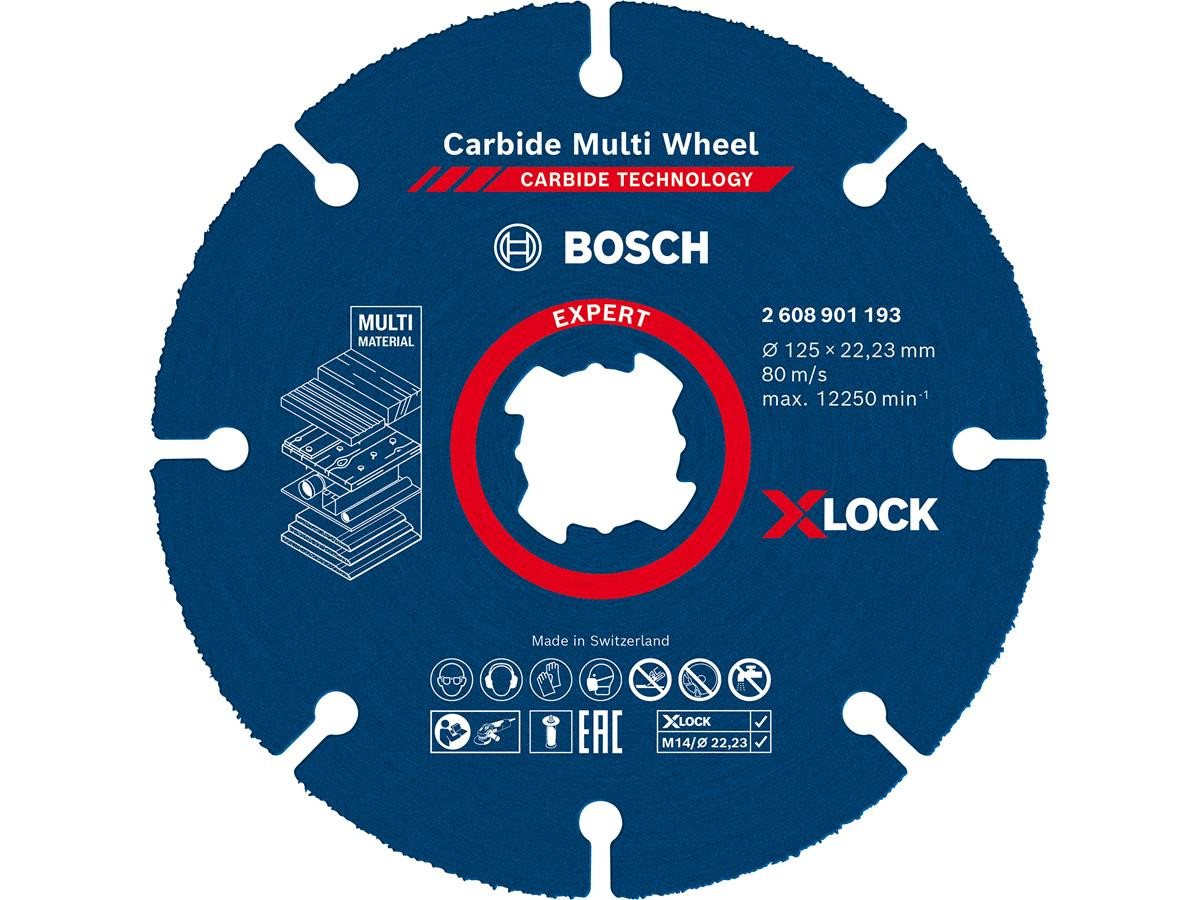 Bosch Professional Trennscheibe Expert X-Lock Carbide Multiwheel, Ø 125 mm, (Einzelartikel / 1-teilig, 1× Carbide Multi Wheel 125 mm) – Bild 2 von 5