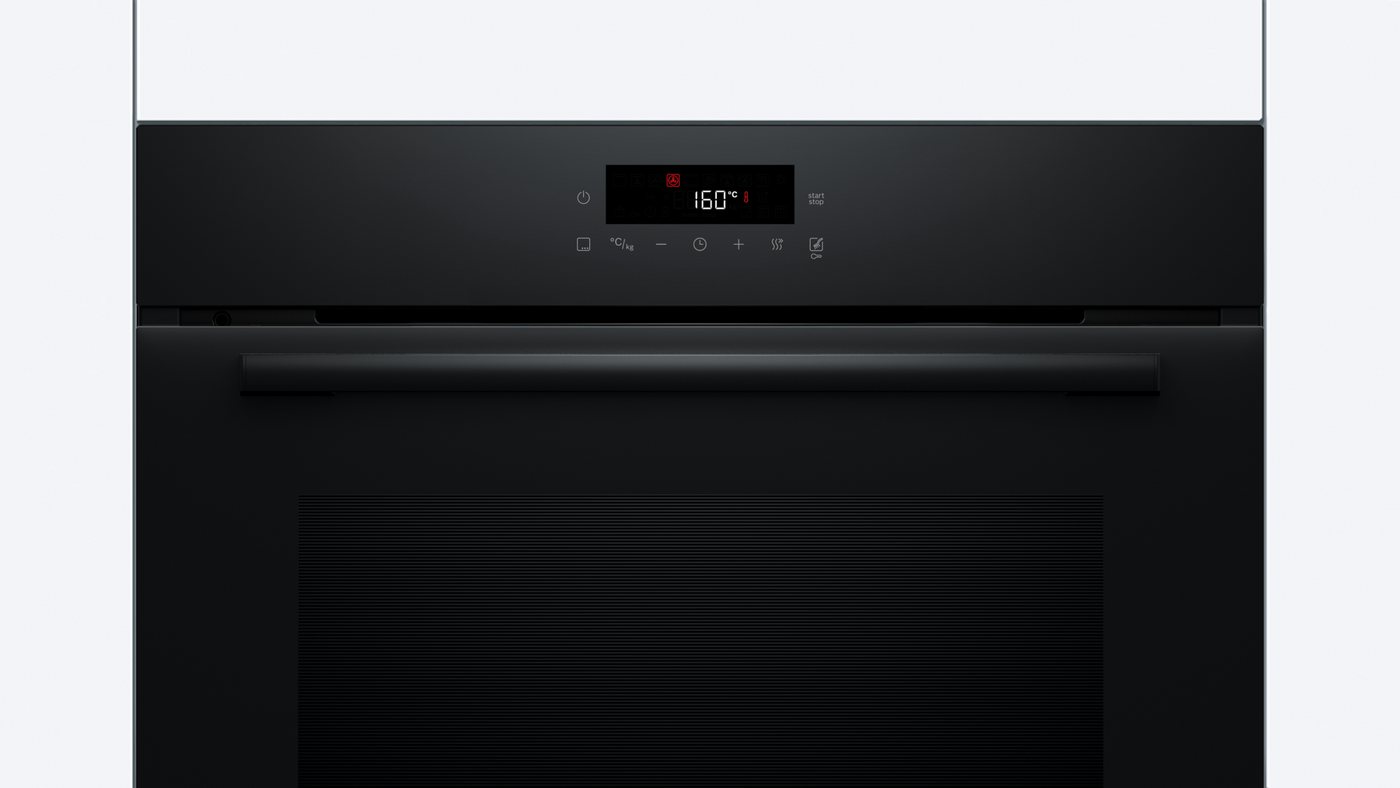 BOSCH Pyrolyse Backofen Serie 2 HBA572BB4, mit Teleskopauszug nachrüstbar, Einfache Touch-Bedienung & 3D-Heißluft für beste Backergebnisse – Bild 5 von 5