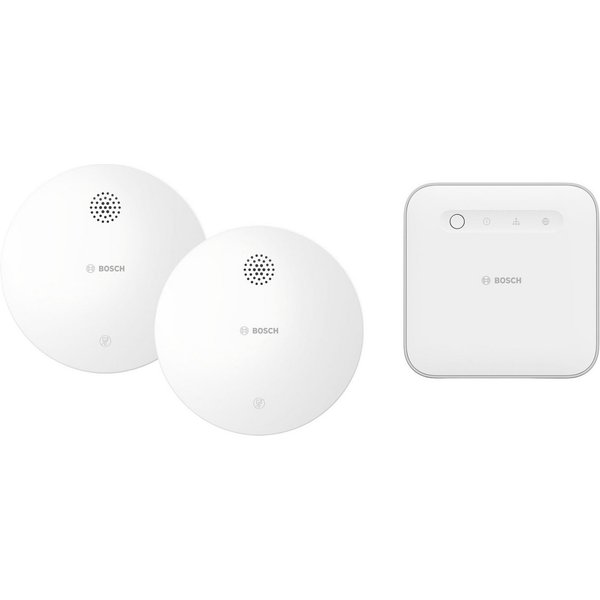 BOSCH Smart Home Starterset mit 1 Controller II und 2 Rauchwarnmeldern Rauchmelder