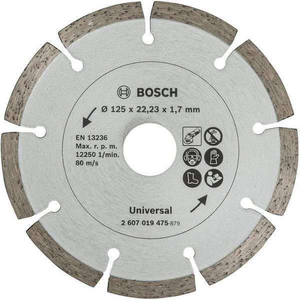 BOSCH Trennscheibe Promoline, Diamanttrennscheibe für Baumaterial - 125 mm