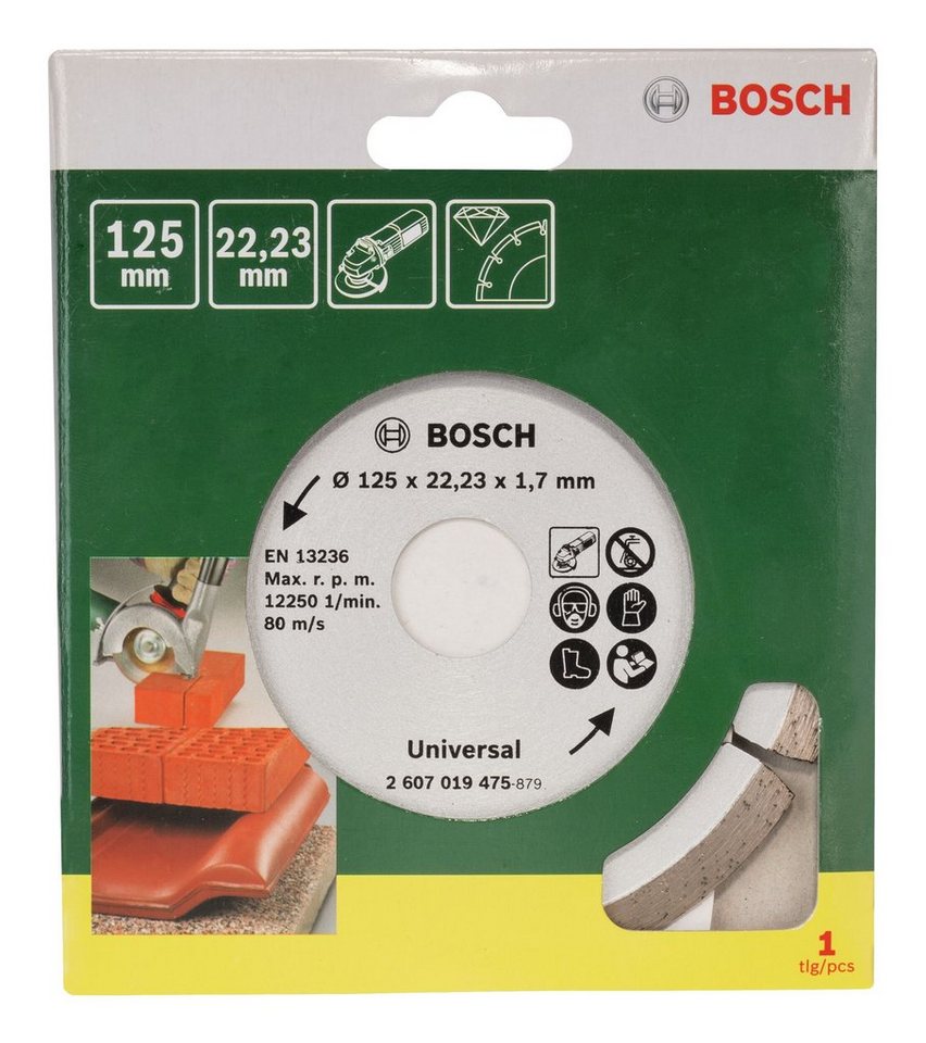 BOSCH Trennscheibe Promoline, Diamanttrennscheibe für Baumaterial - 125 mm – Bild 2 von 2