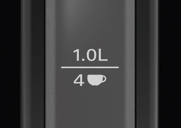 BOSCH Wasserkocher DesignLine TWK3P423, Ausgießen ohne Spritzer, Tassenanzeige, 1,7 l, 2400 W, Überhitzungsschutz, Schwarz – Bild 3 von 5