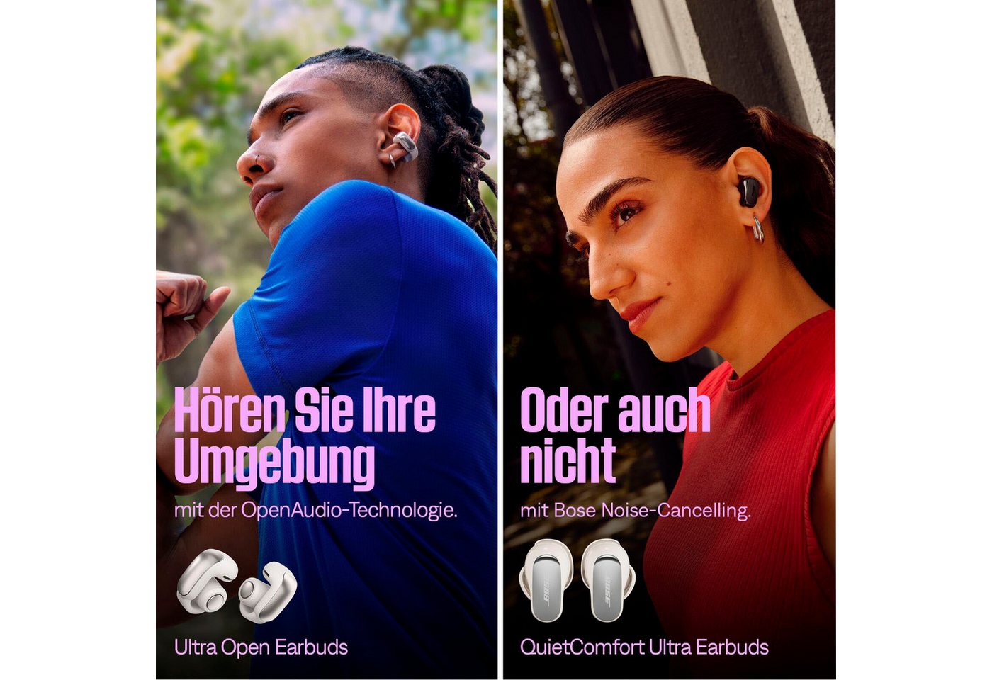 Bose Ultra Open Earbuds mit 2 Modi: Immersive Sound, Stereo Open-Ear-Kopfhörer (Stummschaltung, Bluetooth, Simple Sync, Google Fast Pair, Umgebung wahrnehmen) – Bild 3 von 5