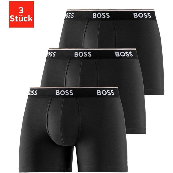 BOSS Boxer Boxer 3 PACK mit farblich passendem Webbund
