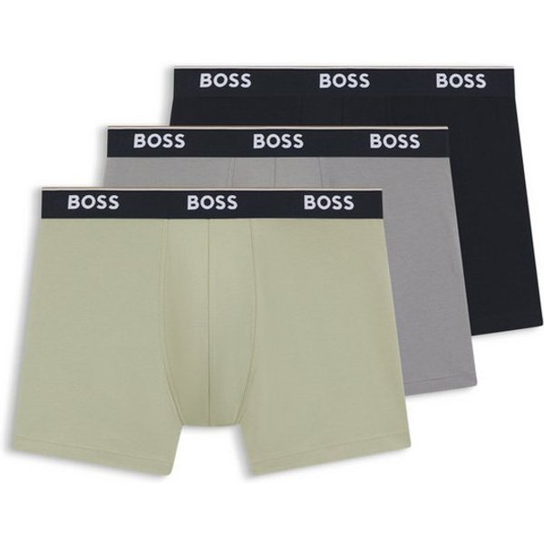 BOSS Boxershorts (Packung, 3-St) aus bequemer Stretch-Baumwolle, körpernah, mittlere Bundhöhe