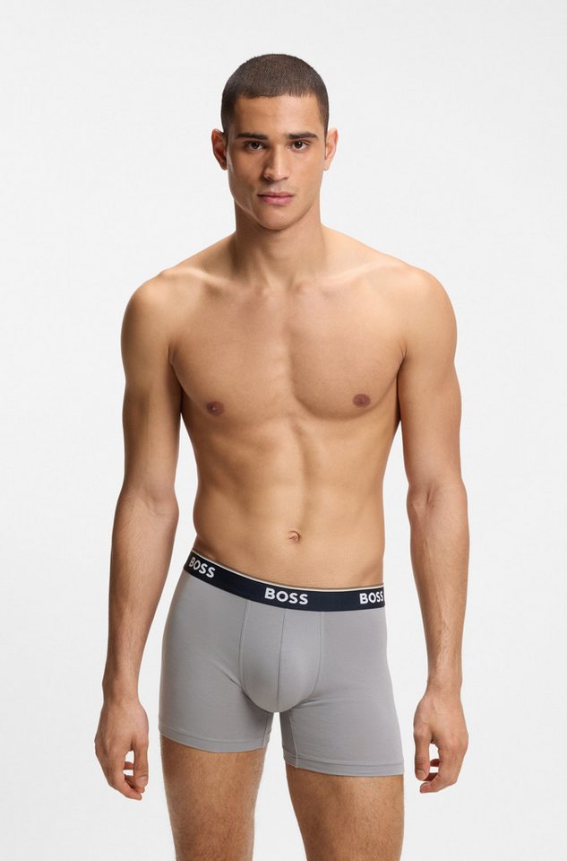 BOSS Boxershorts (Packung, 3-St) aus bequemer Stretch-Baumwolle, körpernah, mittlere Bundhöhe – Bild 2 von 5