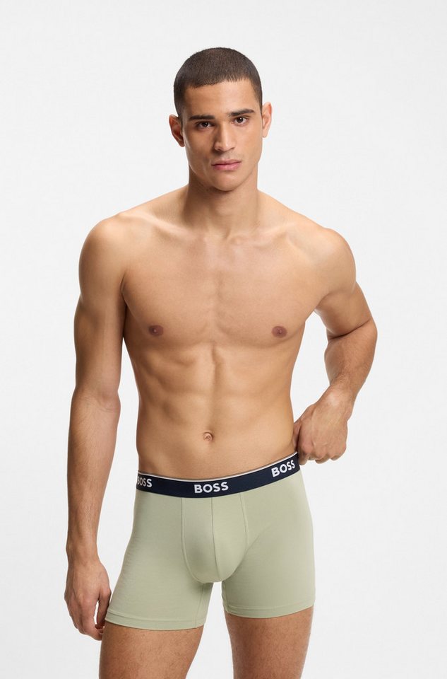 BOSS Boxershorts (Packung, 3-St) aus bequemer Stretch-Baumwolle, körpernah, mittlere Bundhöhe – Bild 4 von 5