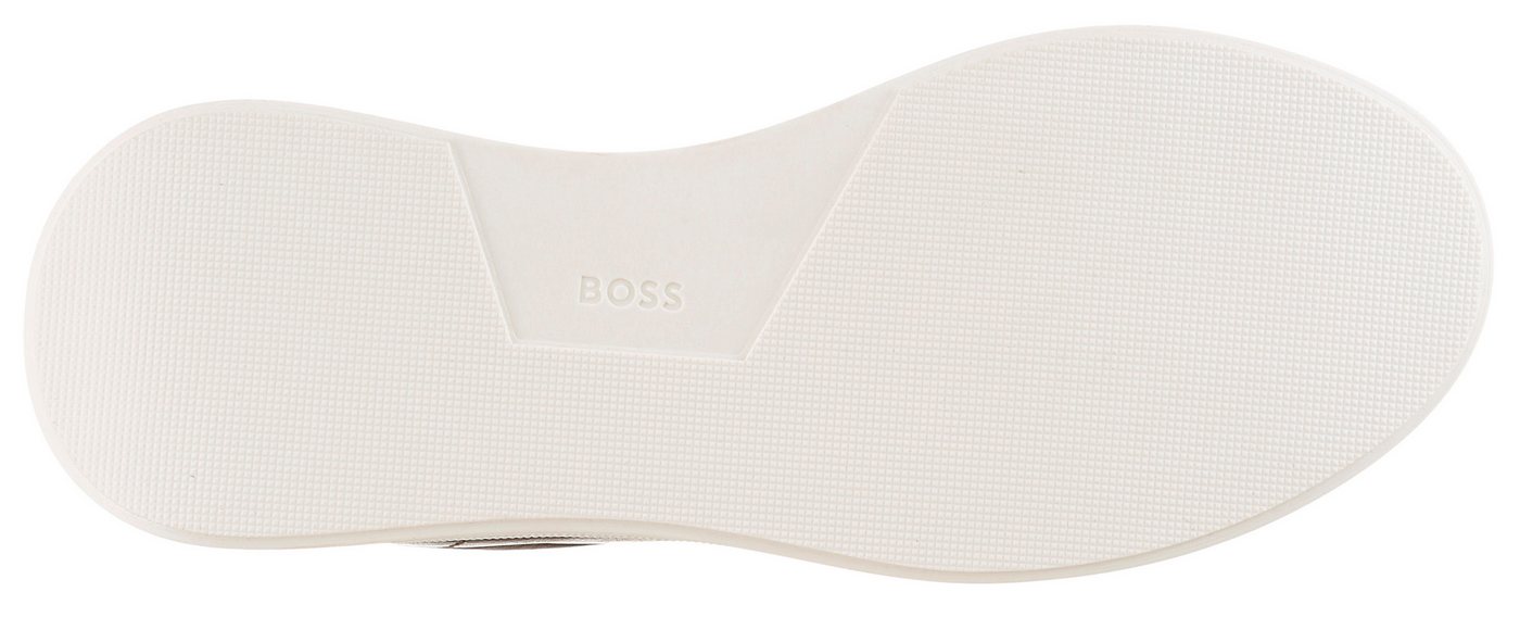 BOSS Bulton_Run Sneaker Freizeitschuh, Halbschuh, Schnürer mit gepolstertem Schaftrand – Bild 3 von 5