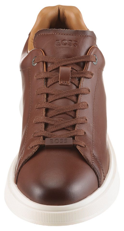 BOSS Bulton_Run Sneaker Freizeitschuh, Halbschuh, Schnürer mit gepolstertem Schaftrand – Bild 4 von 5