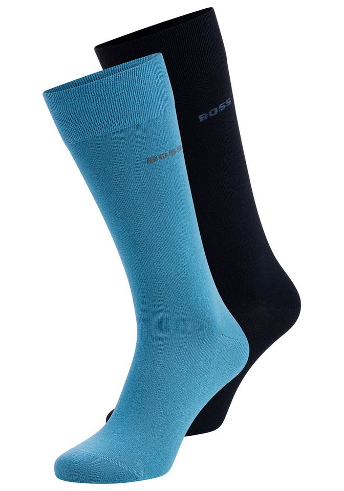 BOSS Businesssocken 2P RS Bamboo 1027 (Packung, 2-Paar) mit Strickbündchen – Bild 2 von 2