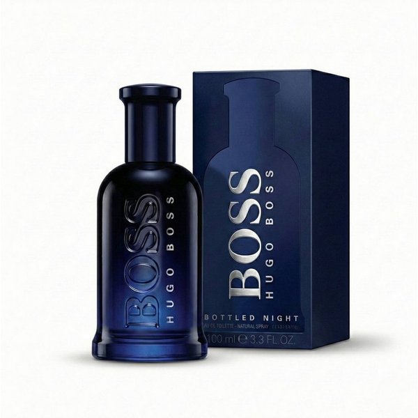 BOSS Eau de Toilette Bottled Night Eau de Toilette – Intensiver, aromatisch-holziger, Herrenduft mit Lavendel, Birkenblättern, Veilchen & Moschus 100ml
