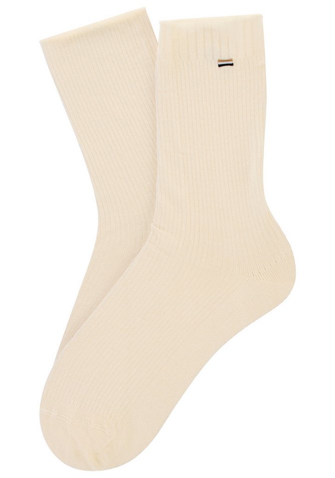 BOSS Feinsocken (Packung, 2-Paar) fein gerippt, verstärkte Fersen- und Zehenpartie – Bild 2 von 5