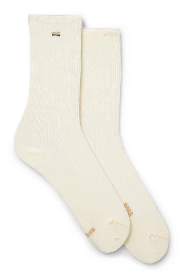 BOSS Feinsocken (Packung, 2-Paar) fein gerippt, verstärkte Fersen- und Zehenpartie – Bild 3 von 5