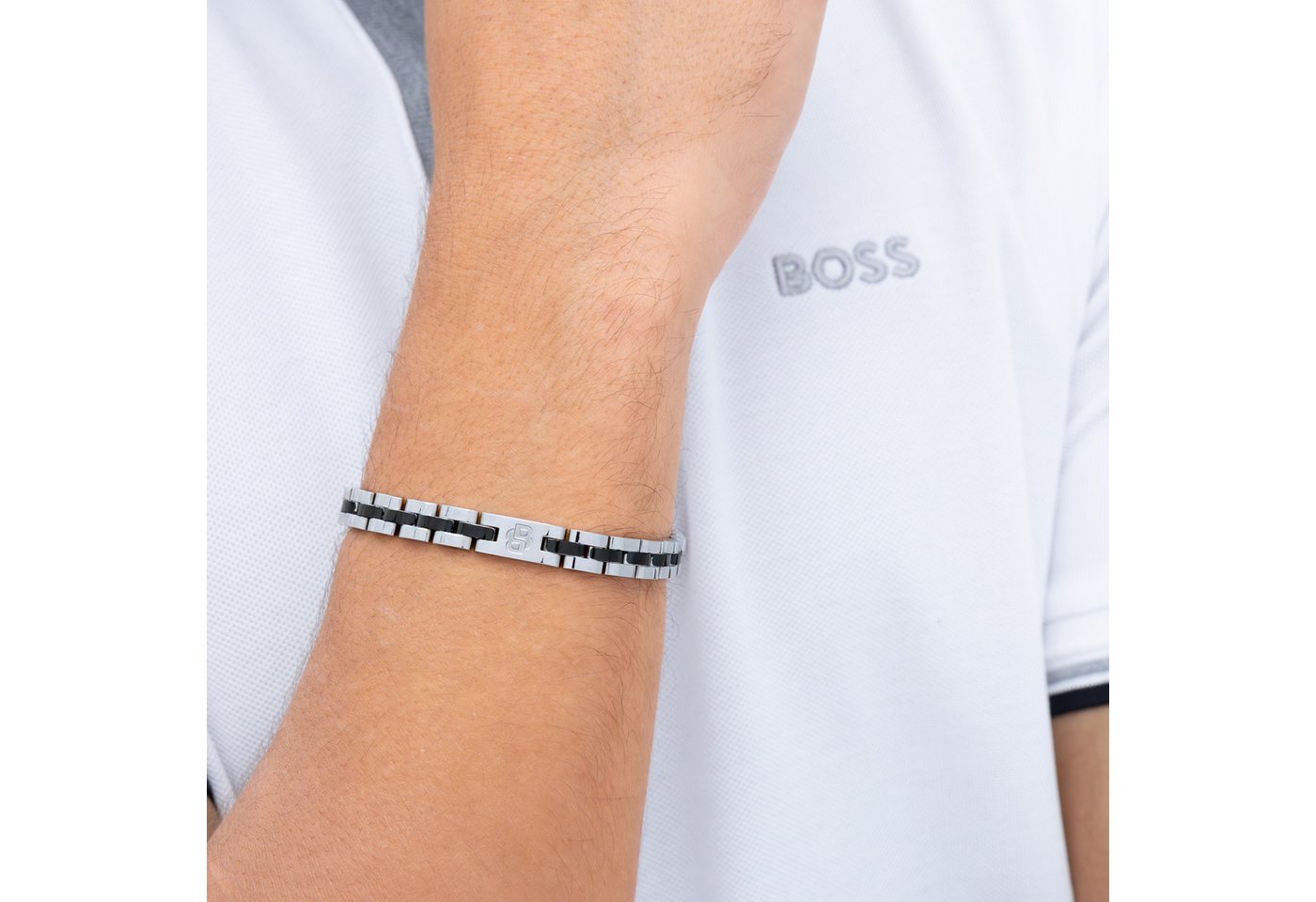 BOSS Gliederarmband ARCHER, Emaille – Bild 5 von 5