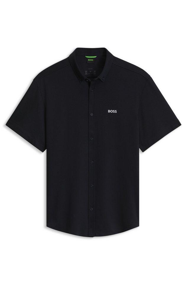 BOSS GREEN Kurzarmhemd Motion S Regular Fit, Button-down-Kragen, Kurzarm, Logo-Stickerei – Bild 5 von 5