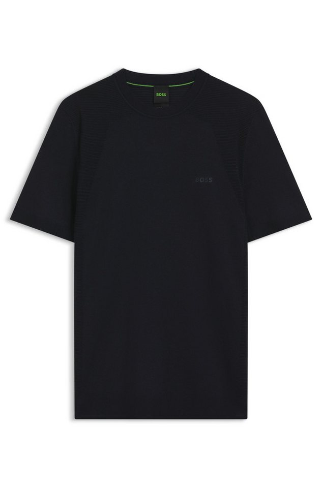 BOSS GREEN Kurzarmpullover KN_Momentum-Lite TS Kurzarm, Regular Fit, Baumwollmischung – Bild 4 von 5